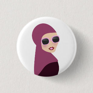 イスラム教のスカーフのmuslimaのhijabの女性スタイル 缶バッジ