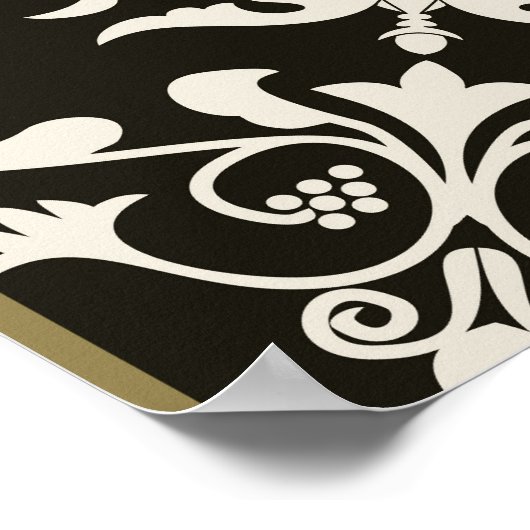 イスラム教のマジョリカタイルのモチーフ。 ポスター (角)