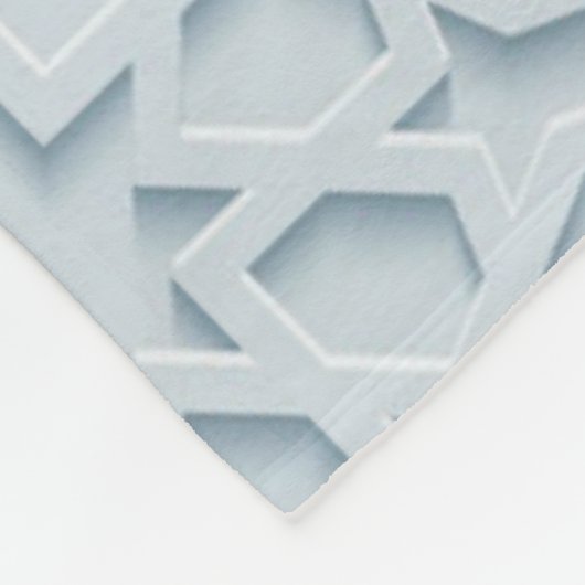 イスラム教のモロッコの幾何学的なパターン毛布 フリースブランケット (角)