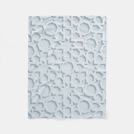 イスラム教のモロッコの幾何学的なパターン毛布 フリースブランケット (正面)