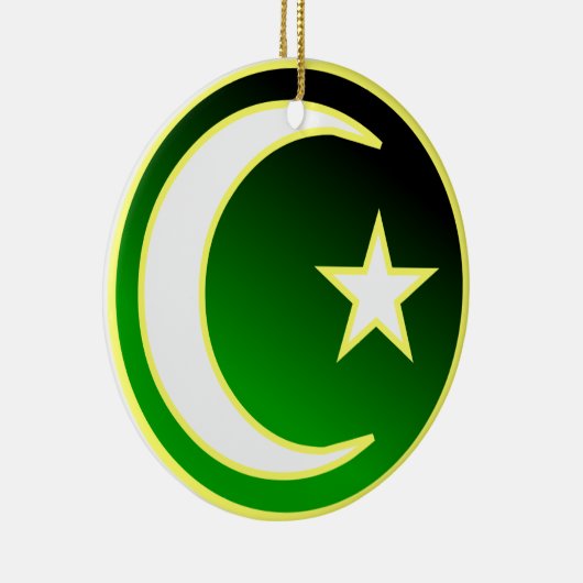 イスラム教の三日月及び星 セラミックオーナメント (右)