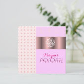 イスラム教の女の子ピンク·アキカ·イスラム教 招待状 (スタンド正面)