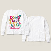イスラム教の子供服Tシャツ (デザイン 正面&背面)