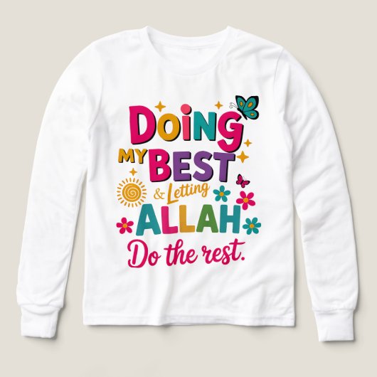 イスラム教の子供服Tシャツ (デザイン正面)