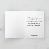 イスラム教の子書供のビスミラの書道の挨拶 カード (内部)