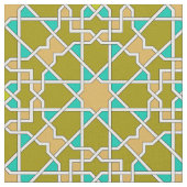 イスラム教の幾何学的なパターン ファブリック (クローズアップ)