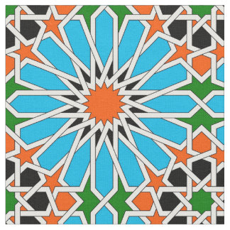 イスラム教の幾何学的なパターン ファブリック