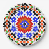 イスラム教の幾何学的なパターン ペーパープレート (正面)