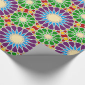 イスラム教の幾何学的なパターン ラッピングペーパー (角)