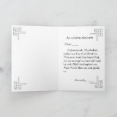 イスラム教の挨拶状のeidのAlのadha カード (内部)