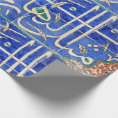 イスラム教の書道のIznikのタイル ラッピングペーパー (角)