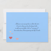 イスラム教の結婚式のお祝い愛木のハート カード (裏面)