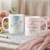 イスラム教の結婚式の引出物 クルアーンの詩 ニカ 淡い青 コーヒーマグカップ
