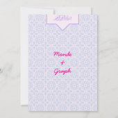 イスラム教の結婚式招待状アート 招待状 (裏面)