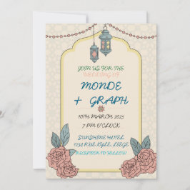 イスラム教の結婚式招待状アート 招待状