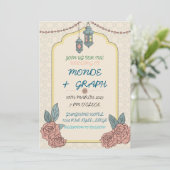 イスラム教の結婚式招待状アート 招待状 (スタンド正面)