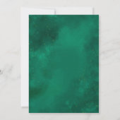 イスラム教の結婚式招待状、エメラルドグリーンの結婚式 招待状 (裏面)