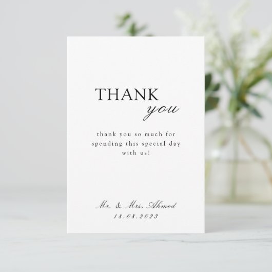 イスラム教の結婚脚本 サンキューカード (スタンド正面)