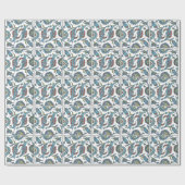 イスラム教の花のセラミックタイル#1の包装紙 ラッピングペーパー (フラット)