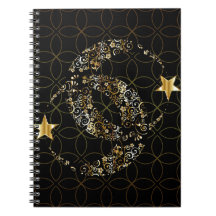 イスラム教の花の月および星