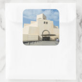 イスラム教の芸術の博物館、カタールの写真のステッカー スクエアシール (バッグ)