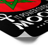 イスラム教の荒涼としたイスラム教徒を恐れるムーア人アメリカ人 ポスター (角)