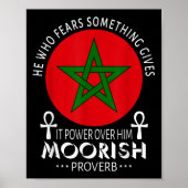 イスラム教の荒涼としたイスラム教徒を恐れるムーア人アメリカ人 ポスター (正面)