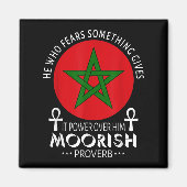 イスラム教の荒涼としたイスラム教徒を恐れるムーア人アメリカ人 マグネット (正面)