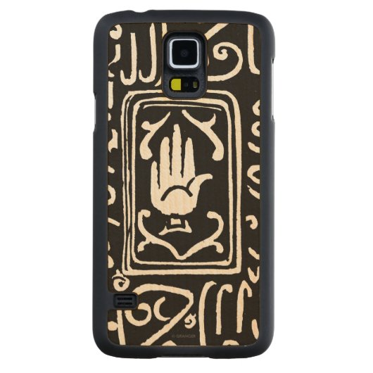 イスラム教の記号 CarvedメープルGalaxy S5スリムケース (裏面)