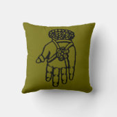 イスラム教の記号: Hamsa クッション (裏面)