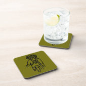 イスラム教の記号: Hamsa コースター (右側)