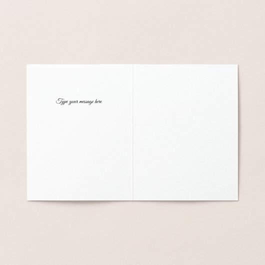 イスラム教の贈り物の後に必ず贅沢結婚な幸せ 箔カード (内部)