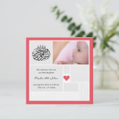 イスラム教の赤ちゃんのアクイーカ(Aqiqah)写真招待状 招待状 (スタンド正面)