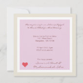 イスラム教の赤ちゃんアキカのお知らせ招待状 女の子 招待状 (裏面)