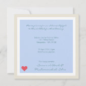 イスラム教の赤ちゃんアキカのお知らせ招待状 男の子 招待状 (裏面)