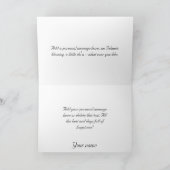 イスラム教の青いmashaAllahのお祝いカード カード (内部)