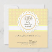 イスラム教のAqeeqahのイスラム教のbismillahのベビーの発表 招待状 (裏面)