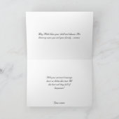 イスラム教のAqiqahのお祝いのイスラム教のベビーの花 カード (内部)