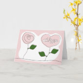 イスラム教のAqiqahのお祝いのイスラム教のベビーの花 カード (黄色い花)