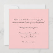 イスラム教のAqiqahのベビーの写真の誕生のbismillahの招待 招待状 (裏面)