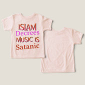 イスラム教を受け入れると、イスラム教徒はサタン教徒であると教えてくれる (デザイン正面&裏面)