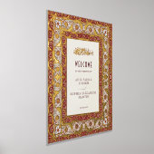 イスラム教ウェルカムサイン結婚の新しい 箔ポスター (レイダウン)