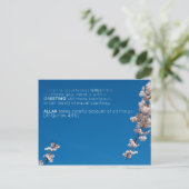 イスラム教クルアーン聖句サラーム花 ポストカード (スタンド正面)