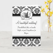 イスラム教ダマスドゥア結婚おめでとうカード カード (黄色い花)