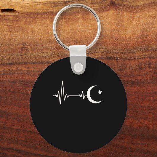 イスラム教ハートビートイスラム教アッラメッカハージ キーホルダー (正面)