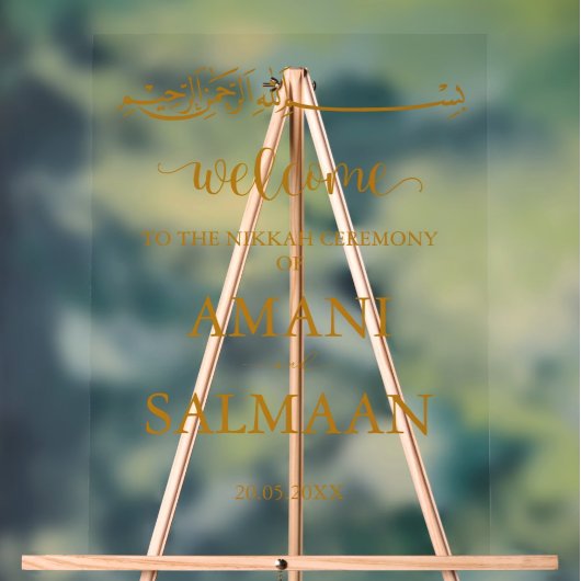 イスラム教ミニマル結婚主義の入り口澄ん アクリルサイン