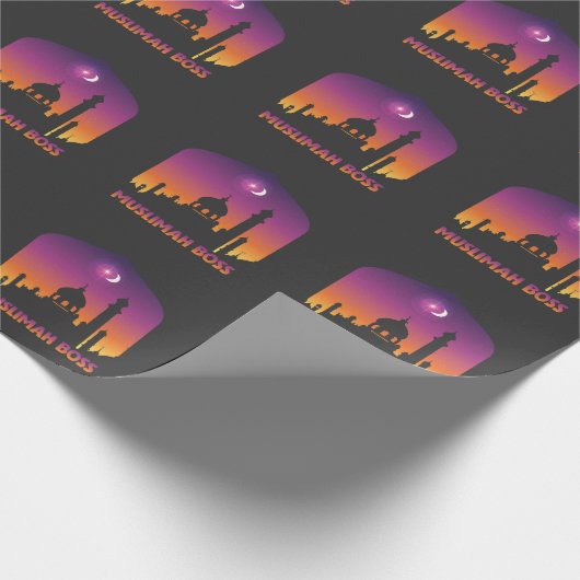 イスラム教ムスリマボス宗教上のイスラム教徒 ラッピングペーパー (角)