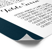 イスラム教モスク結婚シルエットの座席表 ポスター (角)