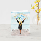 イスラム教卒業おめでとう カード (黄色い花)