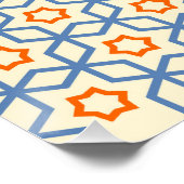 イスラム教宗教幾何装飾パターンabs ポスター (コーナー)